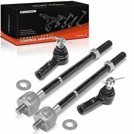 A-Premium Set of 4, Front Inner & Outer Tie Rod End Kit, Compatible with Toyota Tacoma 1995-2004, RWD