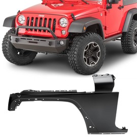 AccuPart Replacement Fender - Fits Jeep Wrangler JK 2007-2018 - Jeep JK Fenders Jeep JK Front Fenders Jeep JK Fender Jeep Wrangler Metal Fenders - Replaces #68029993AC #68029992AC (Driver Side)