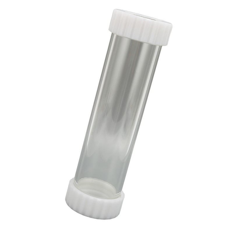 Water Cooling Transparent Cylindrical Tank 60mm Outside Diameter Rapid Cooling