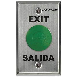Seco-Larm Enforcer Mushroom Button Push-to-Exit Plate, Green (SD-7201GCPE1Q)
