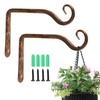 Jardim 2 Pack 6 Inch Premium Decorative Metal Iron Wall