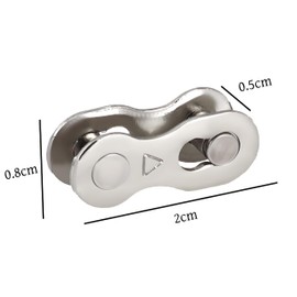 BaraRose Chain Pin Chain Joint Quick Link Bicycle Chain 6 Speed 7 Speed 8 Speed (Silver * 6)