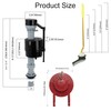 Universal Toilet Tank Replacement Kit - Includes Fill Valve,2-Inch Low