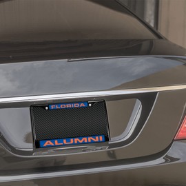 Rico Industries NCAA Florida Gators Alumni Black Laser Cut Chrome Frame 12" x 6" 12" x 6" Black Laser Cut Chrome Frame - Car/Truck/SUV Automobile Accessory