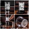 Bincoo Glass Ice Coffee Dripper with Adjustable Dripe Flow Control,