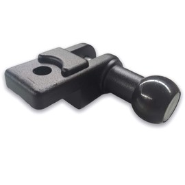 Tele Awning Railing Support Set for Balcony Awning with Screws (Black)