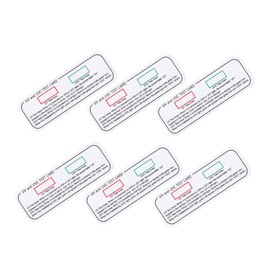 OATIPHO 6pcs UV Intensity Detection Cards Durable Sensor Cards for Reliable UV Radiation Measurement in Labs and Factories