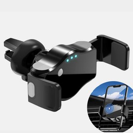 TenYua Smart Car Phone Holder,360° Rotating Car Phone Holder Mount for Dashboard,Hands Free Cradle Air Vent for Smartphone