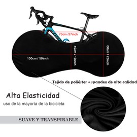 Funda para bicicleta, fundas bicicletas,funda bicicleta,elástico antipolvo e impermeable lavable para almacenar y transportar bicicletas para adultos (azul)