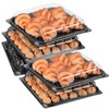 5 Pack Catering Trays with Lids Party Platters Dessert Bread