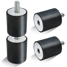 4 Pack New Upgrade Tamper Rubber Shock Mount Compatible with Wacker Neuson Plate Compactor Rammer WP1540 WP1550 VP1135 VP1340 VP1550 VP2050, Vibration Isolators/Shock Absorber 5100016316