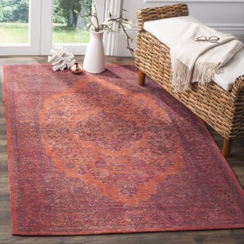 Safavieh Classic Vintage Collection CLV121B Red Cotton Area Rug (5' x 8')