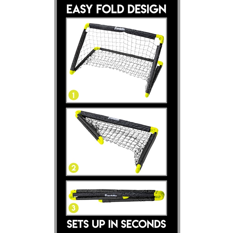 Franklin Sports Kids Mini Soccer Goal Set - Backyard/Indoor Mini