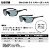 ダイワ ポリカーボネイト変色調光偏光グラス ガンメタ/ライトグレー DN-4216H