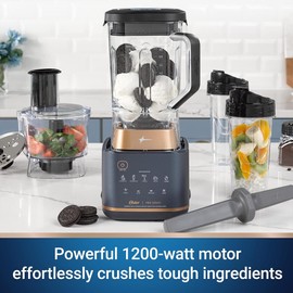 Oster Pro Series Kitchen System with XL 9-Cup Tritan Jar, Food Processor, 2 Blend-n-Go Cups, Mini Jar and Tamper Tool