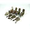 4/Pk 5/8" Double Bitted Cam Lock with 6-Disc Tumbler, Keyed