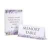 ANGEL & DOVE Lavender Set of 2 Funeral Memory Table