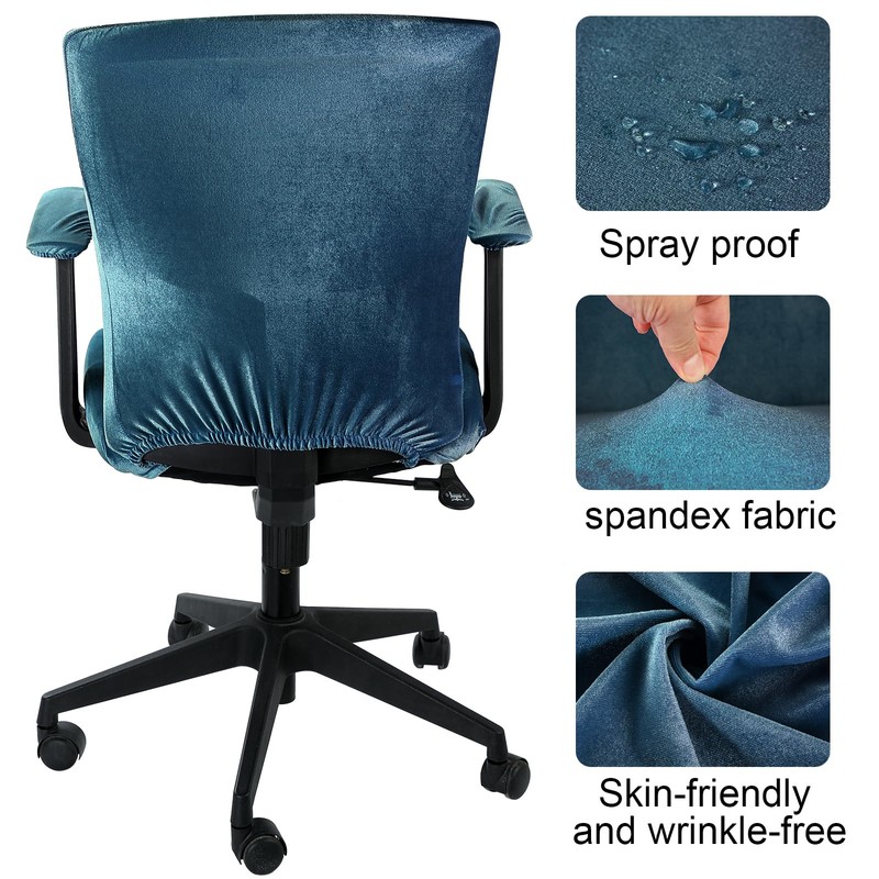 Tallew 4 Pcs Office Chair Covers Set Computer Universal Protective