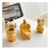 Generic Adorno Gato Para Teléfono Tableta Portalápices Manos Ocelote