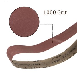 Kozelo 2pcs Sanding Belts - [ 2" x 27" 1000 Grit ] Sandpaper Belt Strip Sander Paper for Wood Paint Sanding Metal Polishing
