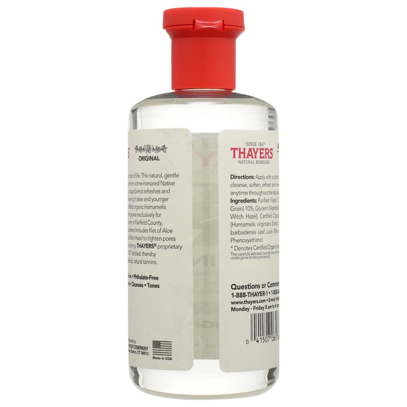 Thayers Witch Hazel with Aloe Vera, Original Astringent, 12 Fl