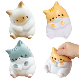 HTTDSLF 3 Pezzi Mochi Squishy Giocattoli da Schiacciare, Kawaii Squeeze Toys Squishy Giocattoli, Stress Relief Squeeze, Antistress Giocattolo per Bambini e Adulti, Regalo di Natale, Festa Compleanno