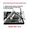 TOOL SORTER WRENCH ORGANIZER (BLACK) - Made in USA