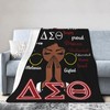 Sorority Gifts Blanket Throw Flannel Lightweight Comfortable Warm Paraphernalia Blankets