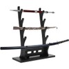 5 Tier Sword Stand Display Sword Rack Stand, Black Katana