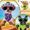 20 Pack Cinco De Mayo Mexico Dog Bandana Adjustable Triangle