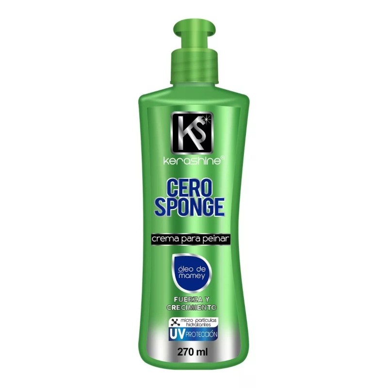 Kerashine Crema Para Peinar Cero Sponge 270 Ml C/u -