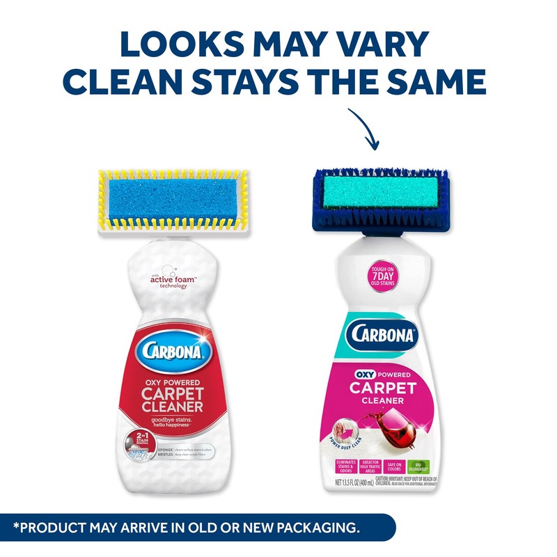 Carbona Carpet Cleaner with Brush | Oxy-Powered Foam for Spot