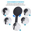 Hamckay Shower Head 8'' High Pressure Rainfall, Handheld Shower Combo