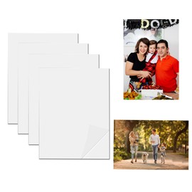 XiyaxiVici Pack of 4 Sublimation Metal Photo Blanks 200 x 150 x 0.5 mm Aluminium Photo Signs Sublimation Blanks for Making Photo Blank Metal Plank DIY Printing