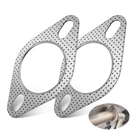 Exhaust Gasket, Exhaust Seal, Flange Seal, Exhaust Flange Gasket, 2 Pieces, Exhaust Seals, Manifold Gasket, Exhaust Seals, 2.5 Inch Inner Diameter, Exhaust Repair Kit 63-64 mm, Practical