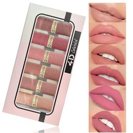 KARLOR lipstick set matte, 6 Pcs lipstick set nude pink lip sticks rosewood coral nude colour lipstick 24 hour hold long lasting waterproof kiss-proof smudge-proof pink lipsticks set women's gift