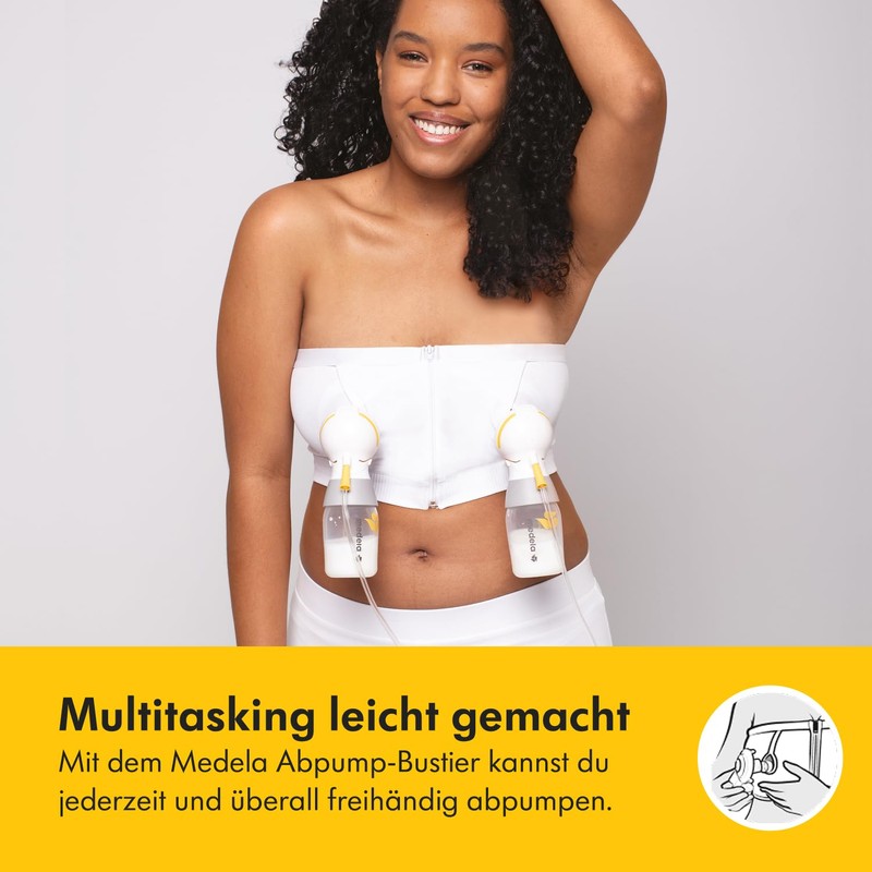 Medela Hands-Free Pumping Bustier - Easy Pumping with Adaptive Stretch