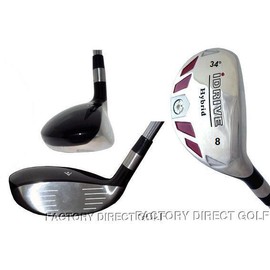 Custom-made iDRIVE Hybrids Set of 3 Iron Woods RESCUE CLUBS #8 #9 #PW Graphite STIFF FLEX