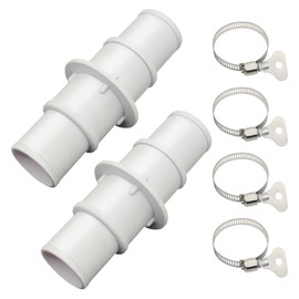 Pool Hose Adapter for Above Ground Pools, Supply 1-1/4" or 1-1/2" Pool Hose Connector Coupling for Swimming Pool Vacuums, Cleaners or Filter Pump Hoses - 2 Pack