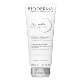 Bioderma Pigmentbio Foaming Cream Limpiador Iluminador Nocturno, Todo Tipo de Piel, 200 ml