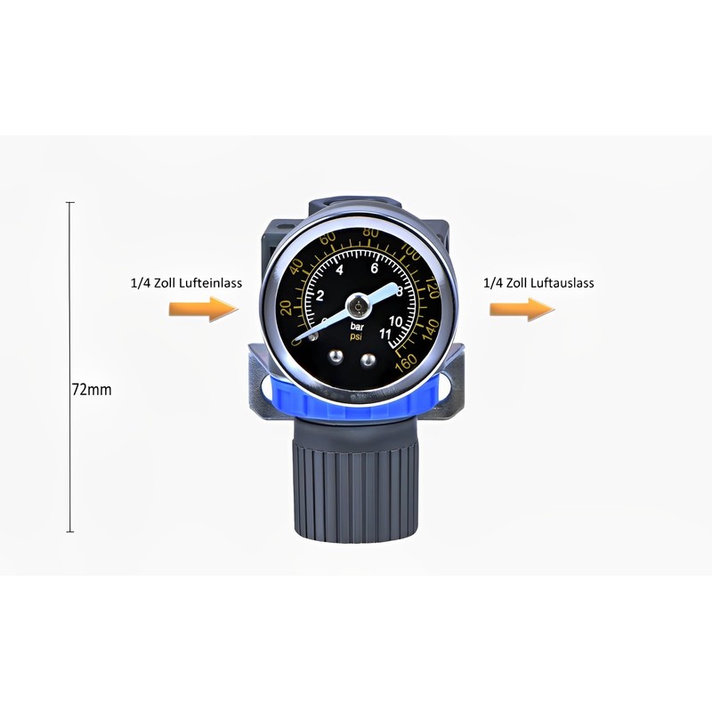 ZHONG AN Air Pressure Regulator-Air Control Vlave with Gauge with