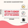120Pcs Return to Sender Not at This Address Stickers, 2.5x1.18
