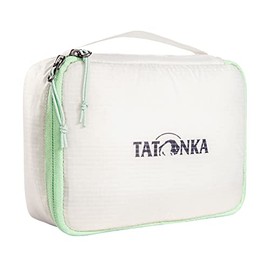 Tatonka SQZY Padded Pouch M (1.7 L) - Ultralight Padded Storage Bag with Zip - Ideal for Storing Shock-Sensitive Items in Travel Luggage - White