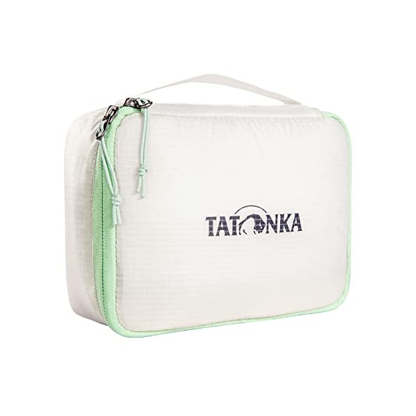 Tatonka SQZY Padded Pouch M (1.7 L) - Ultralight Padded Storage Bag with Zip - Ideal for Storing Shock-Sensitive Items in Travel Luggage - White