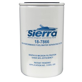 Sierra International 18-7866 10 Micron, High Capacity Fuel Water Separator Filter for Yamaha MAR-FUELF-IL-TR, Medium