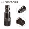 Hromee 4-Way Straight Air Manifold 5 Ports Aluminum Industrial Pneumatic