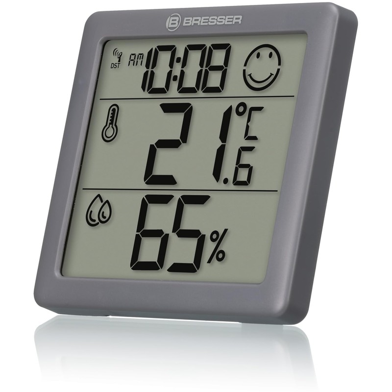 Bresser Thermometer Hygrometer Climate Smile Set of 2 for Standing