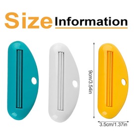 JEXOWIQ Pack of 5 Tube Squeezers, Bathroom Toothpaste Tube, Squeeze Dispenser Toothpaste Clips, Toothpaste Dispenser Tube Roller for Toothpaste, Hand Cream, Oil Paint