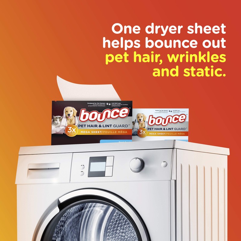 Bounce Sheets Pets 80 Per Box Fresh 2x Size 3x