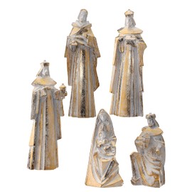 Regency International Sleek Nativity Figurine, Set of 5, 10 Inch, Resin